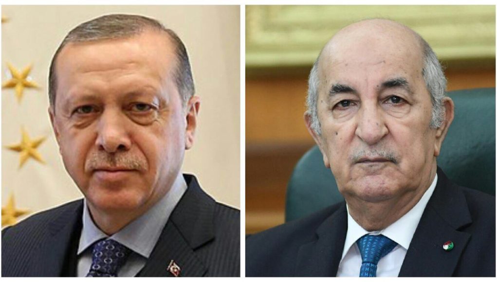 Tebbpune et Erdogan présidents de l'Algérie et de la Turquie
