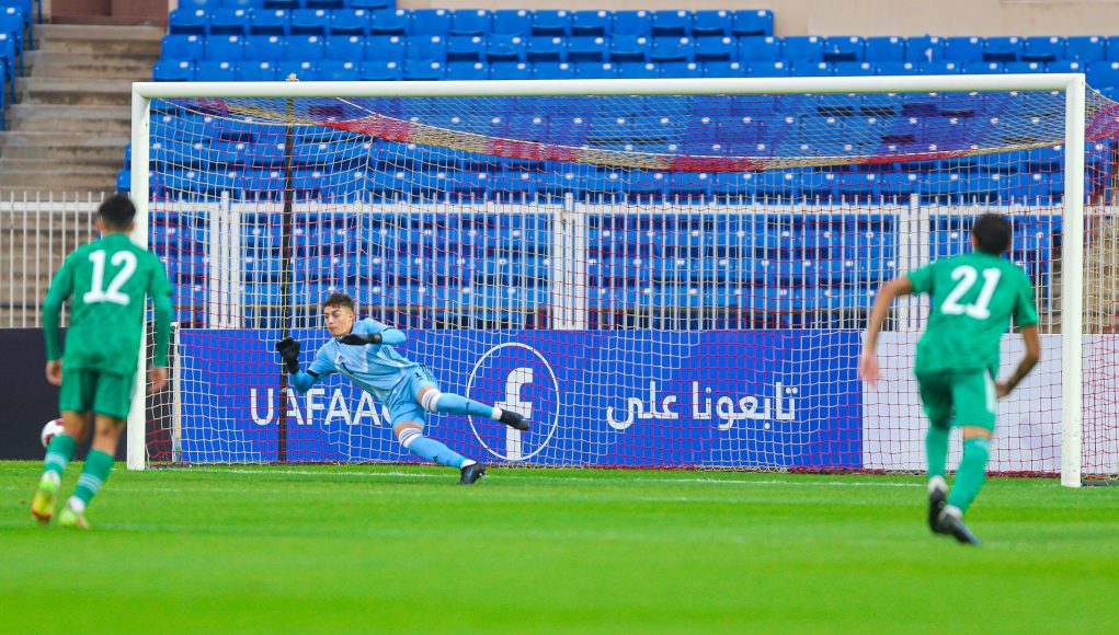 L'équipe d'Algérie face à la Libye en Coupe Arabe U20