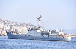Défense : un détachement de navires russes fait escale à Alger. Navire russe en escale en Algérie