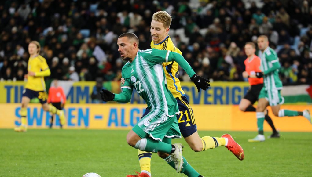 Bennacer en action lors d'Algerie Suede