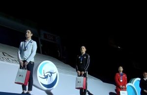 Le Debrief JO Paris 2024 : Kaylia Nemour dispute sa première finale, Imen Khelif entre en scène, Jaouad Syoud se met à l’eau… Kaylia-Nemour-Medaille-Or-Bakou