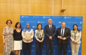 Coopération : L’Algérie et l’OCDE signent une convention multilatérale pour prévenir l’évasion fiscale et le transfert de bénéfices Instrumental Multilatéral BEPS. Fabrizia Lapecorella Laaziz Faid OCDE AMgerie