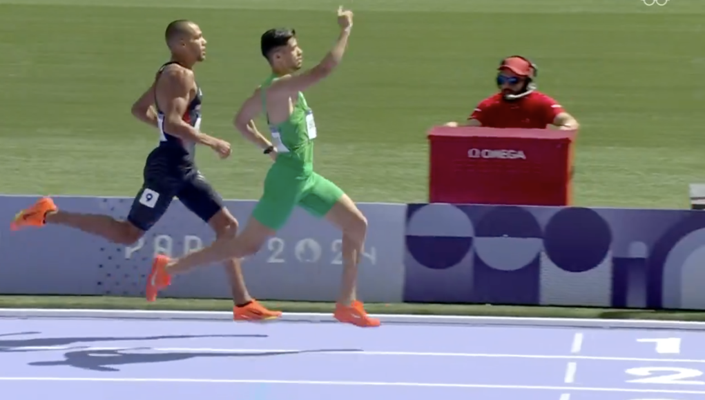 Sedjati-Vianqueur-Serie-800m-JO-Paris-2024-dzairwolrd.com Sedjati vainqueur en série du 800 m aux JO de PAris