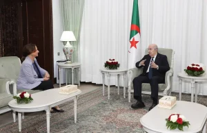 Ségolène Royal : « Il faut faire reculer les postures politiciennes, les provocations, les discours qui déchirent ». Segolene-Royal-Adbelmadjid-Tebboune