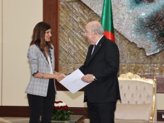 Alice Rufo : « Les entretiens que j’ai eus avec le président Abdelmadjid Tebboune ont été très constructifs ».